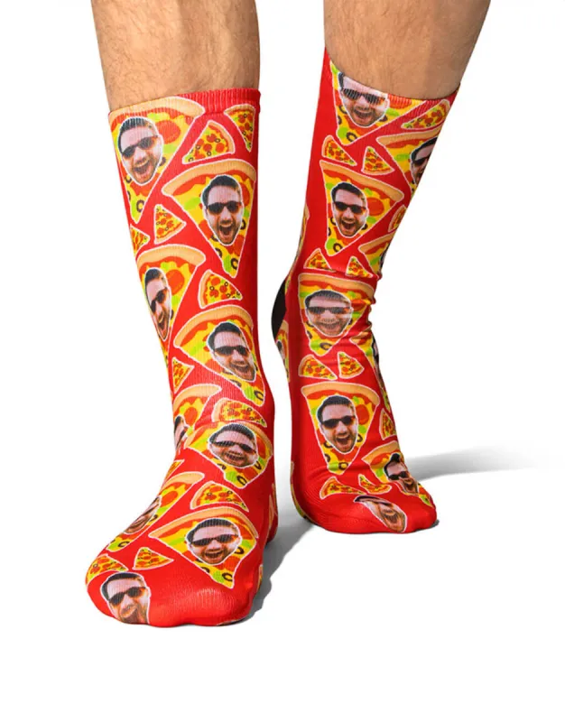 Pizza My Face Socks sold by Super Socks