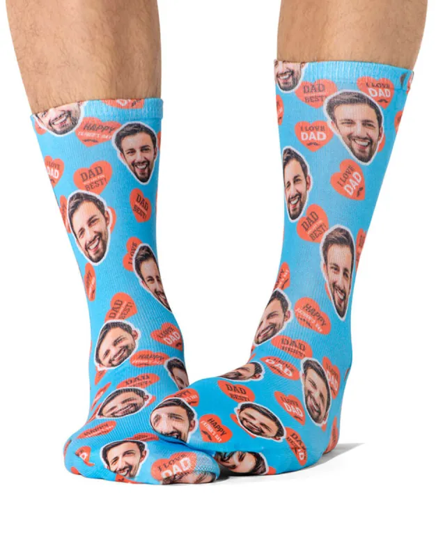 Dad Love Hearts Socks sold by Super Socks