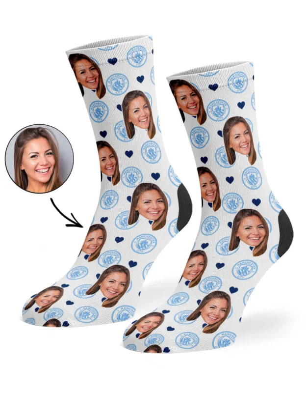 Man City Love Socks sold by Super Socks