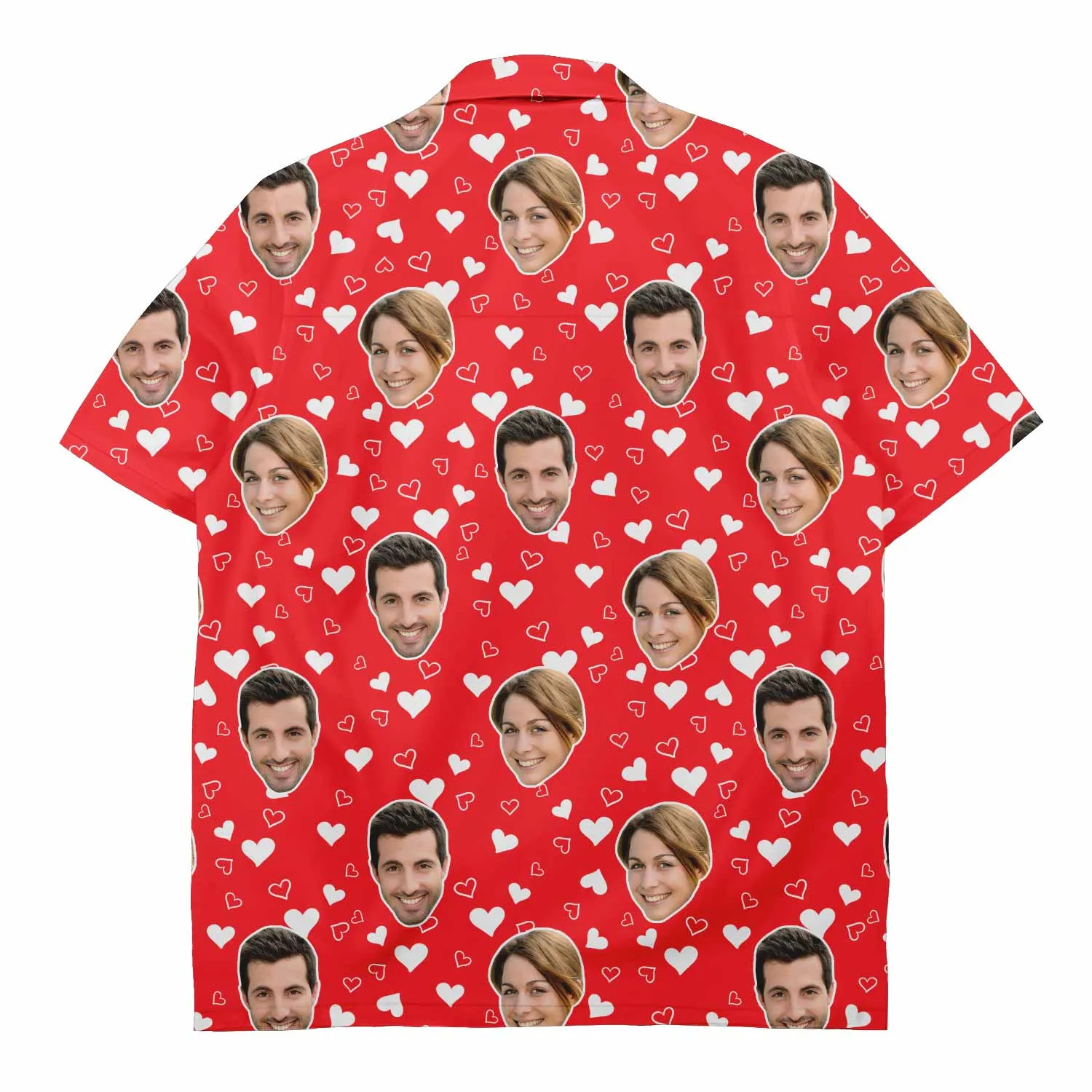 Couples Hearts Custom Hawaiian Shirt sold by Super Socks product image thumbnail 2