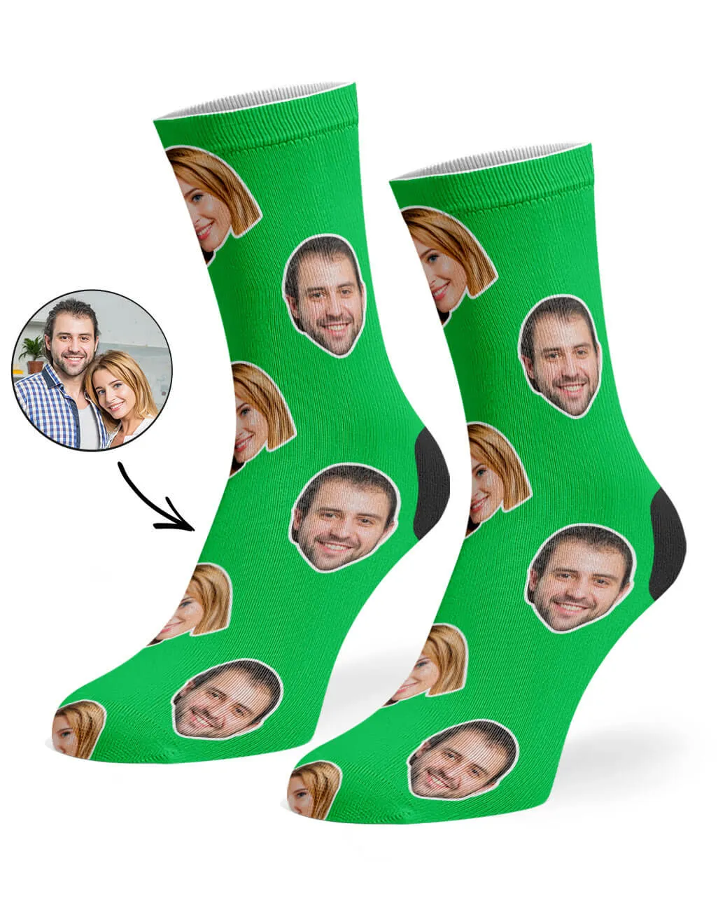 Couple Face Socks sold by Super Socks product image thumbnail 4