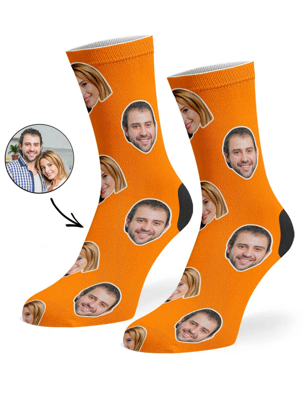 Couple Face Socks sold by Super Socks product image thumbnail 3