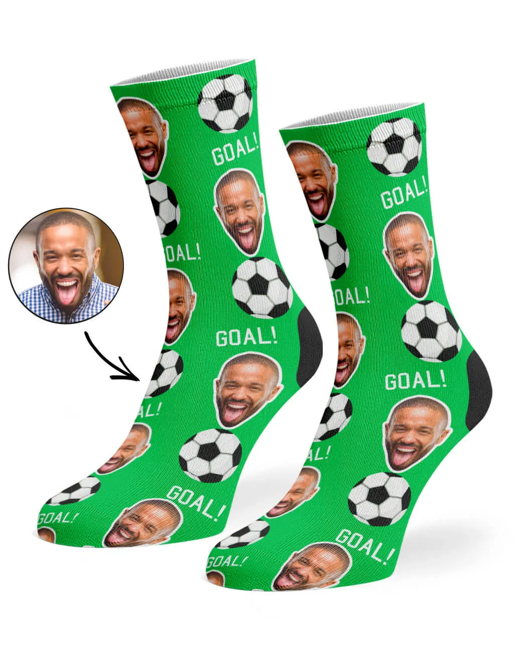 Footy Face Socks sold by Super Socks product image thumbnail 3