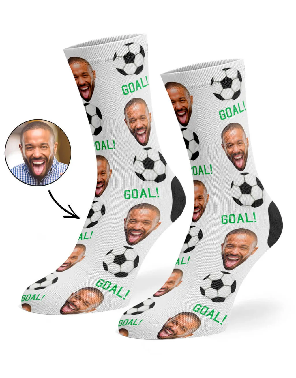 Footy Face Socks sold by Super Socks product image thumbnail 5