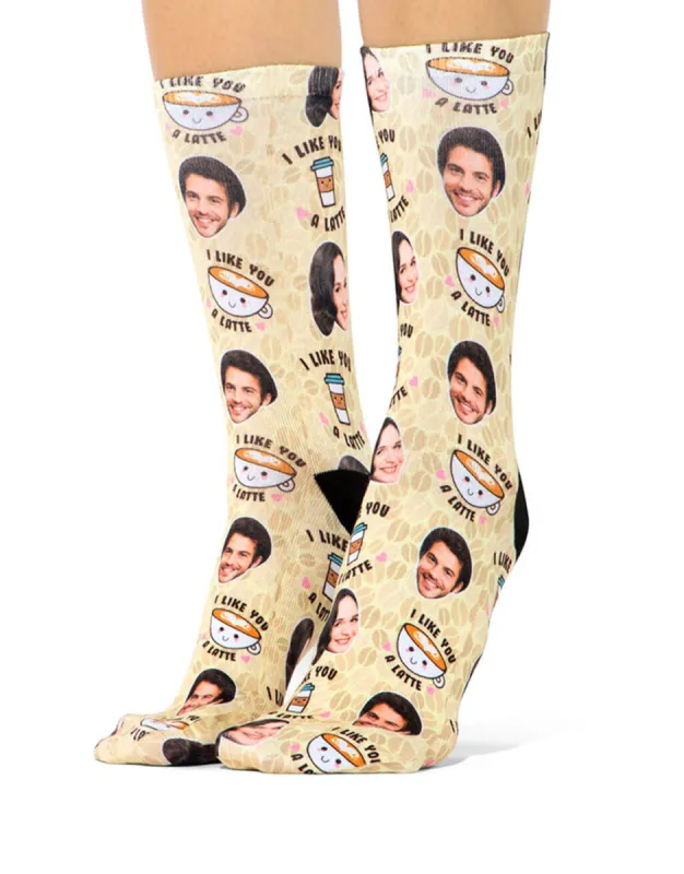 I Like You A Latte Socks sold by Super Socks