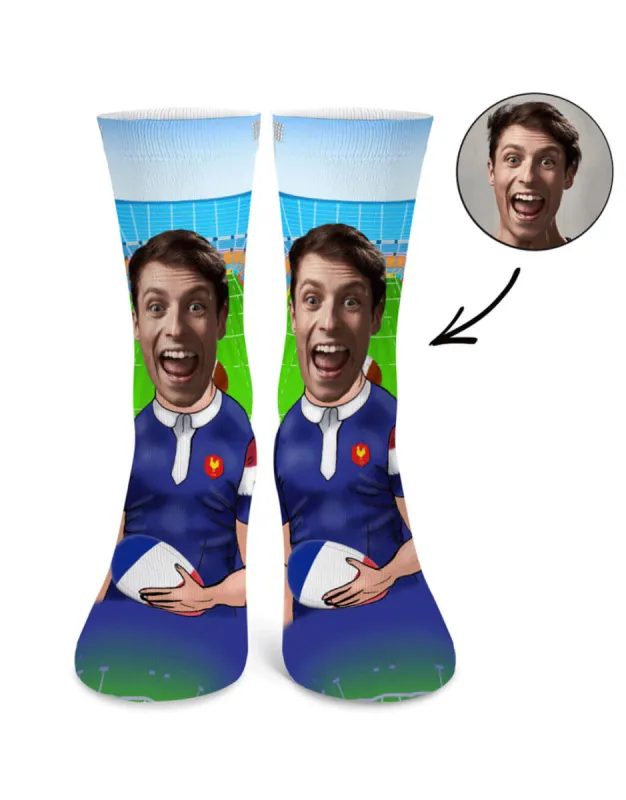 Rugby Player France Socks sold by Super Socks