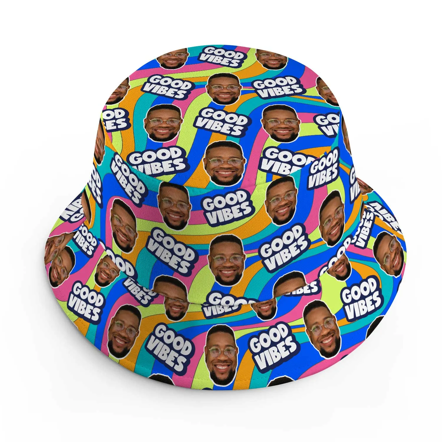 Good Vibes Custom Bucket Hat sold by Super Socks product image thumbnail 2