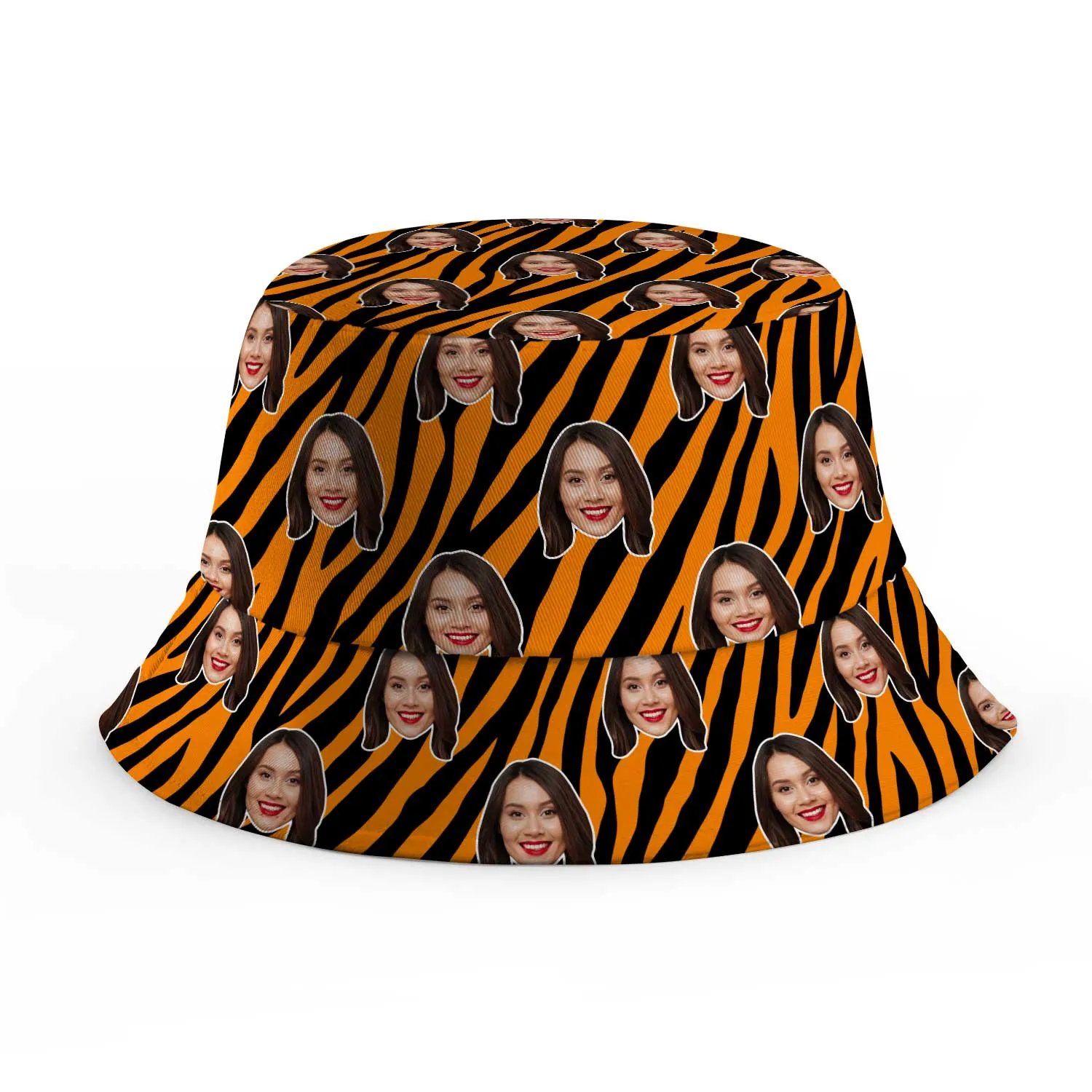 Zebra Print Custom Bucket Hat sold by Super Socks product image thumbnail 5