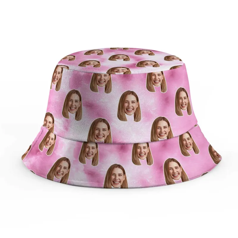 Tie Dye Pink Custom Bucket Hat sold by Super Socks