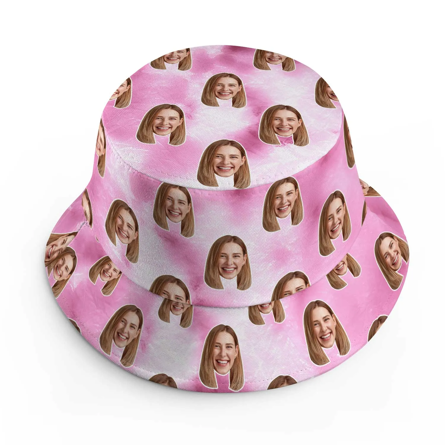 Tie Dye Pink Custom Bucket Hat sold by Super Socks product image thumbnail 2