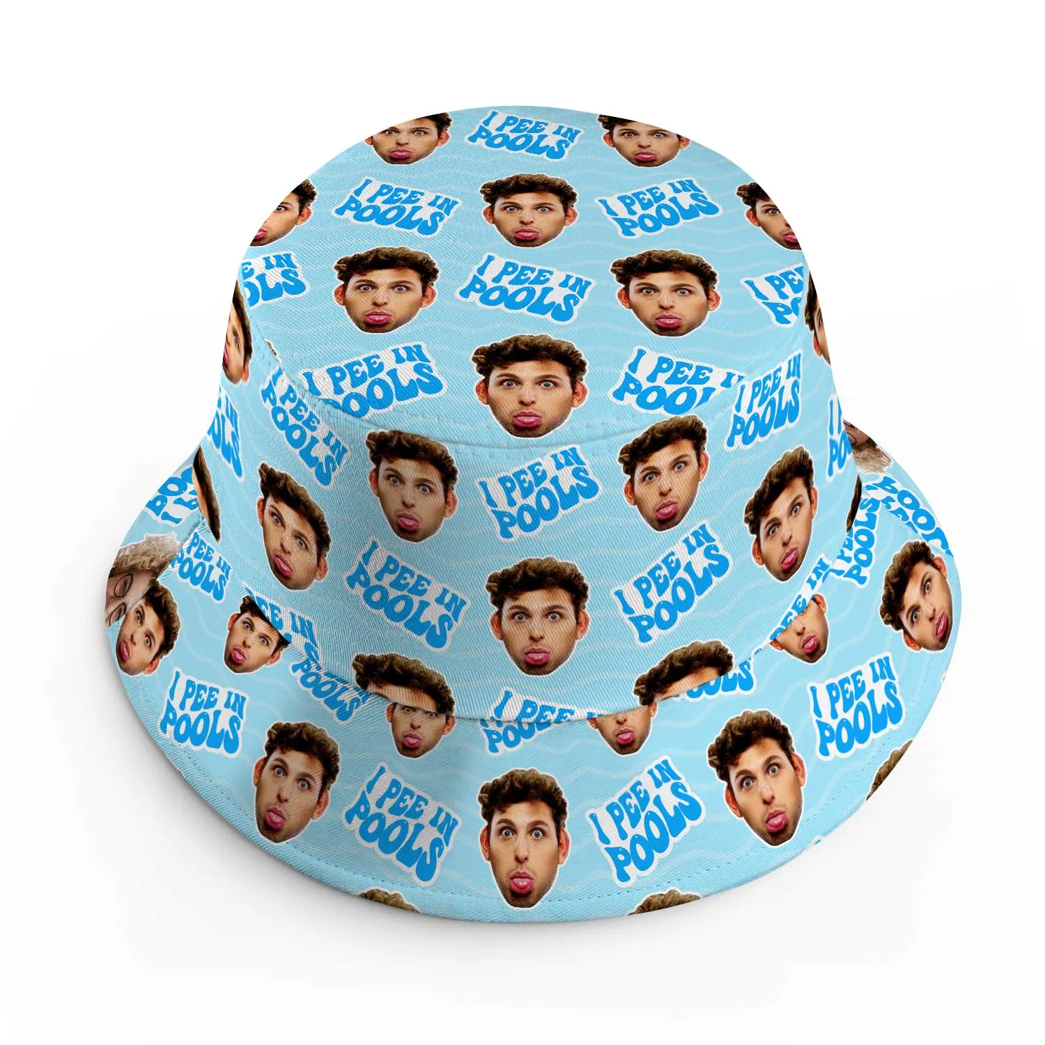 I Pee In Pools Custom Bucket Hat sold by Super Socks product image thumbnail 2