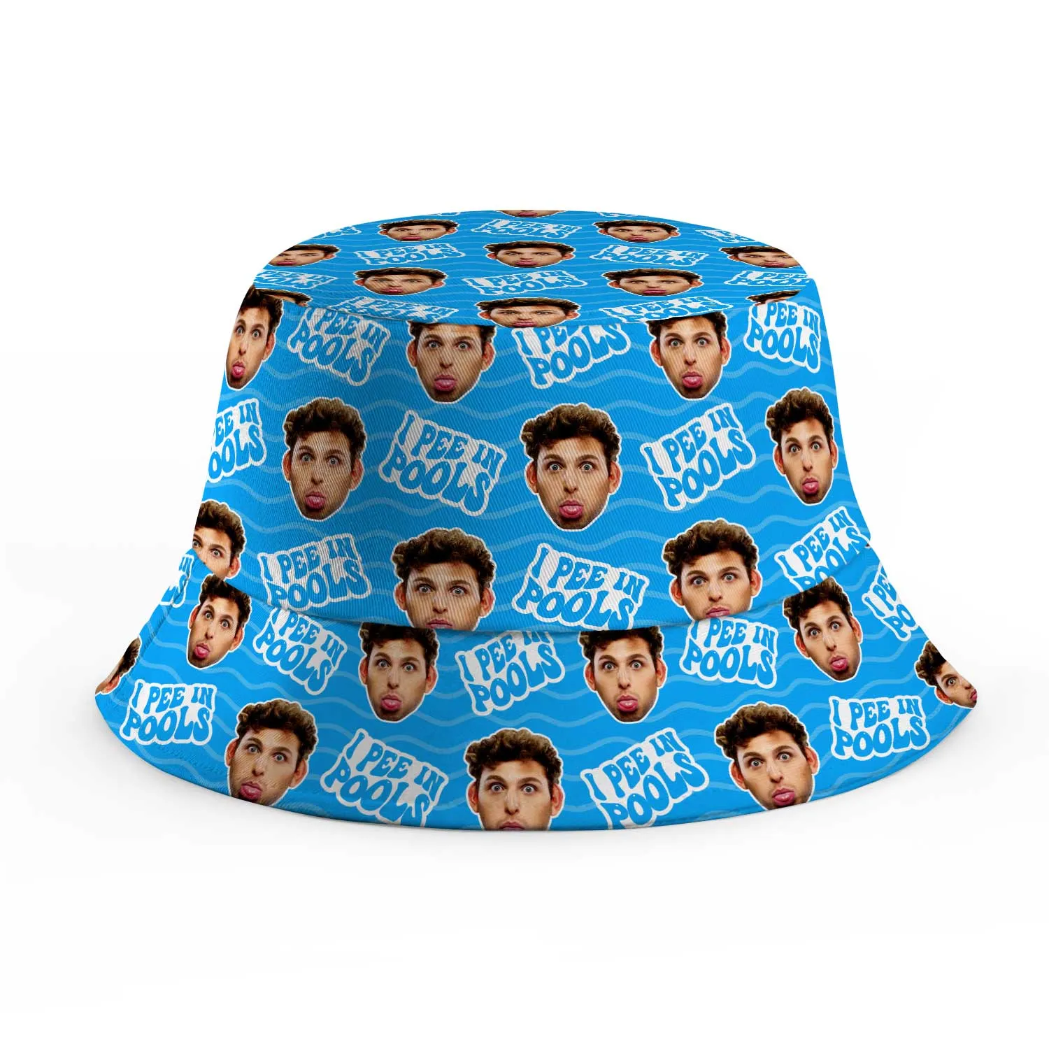 I Pee In Pools Custom Bucket Hat sold by Super Socks product image thumbnail 4