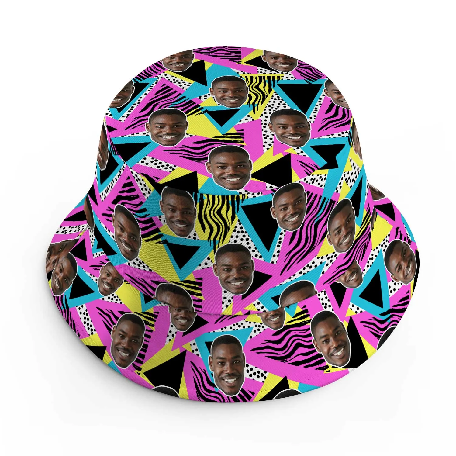 Retro Pink Custom Bucket Hat sold by Super Socks product image thumbnail 2