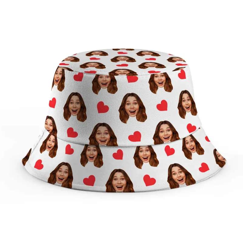 Red Hearts Custom Bucket Hat sold by Super Socks
