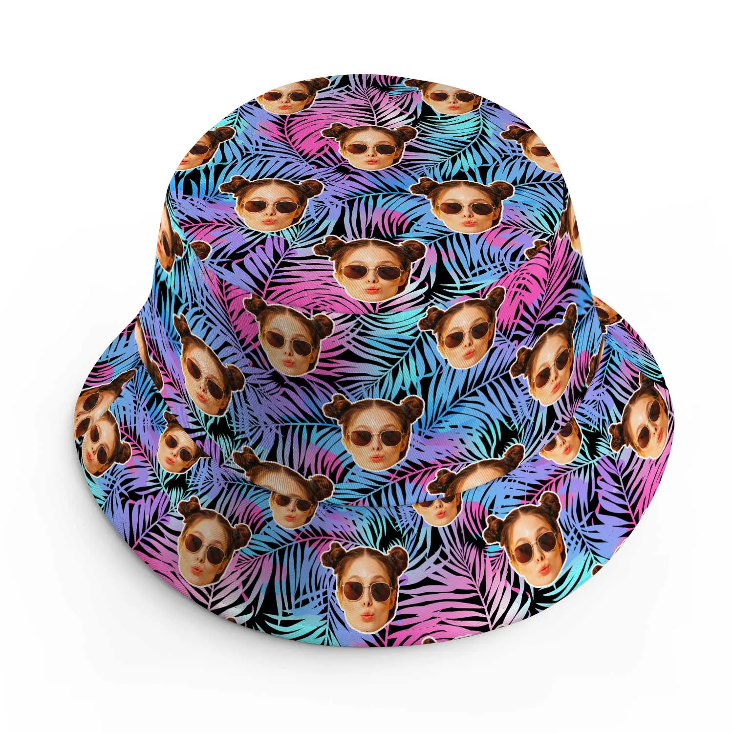 Neon Tropical Custom Bucket Hat sold by Super Socks product image thumbnail 2