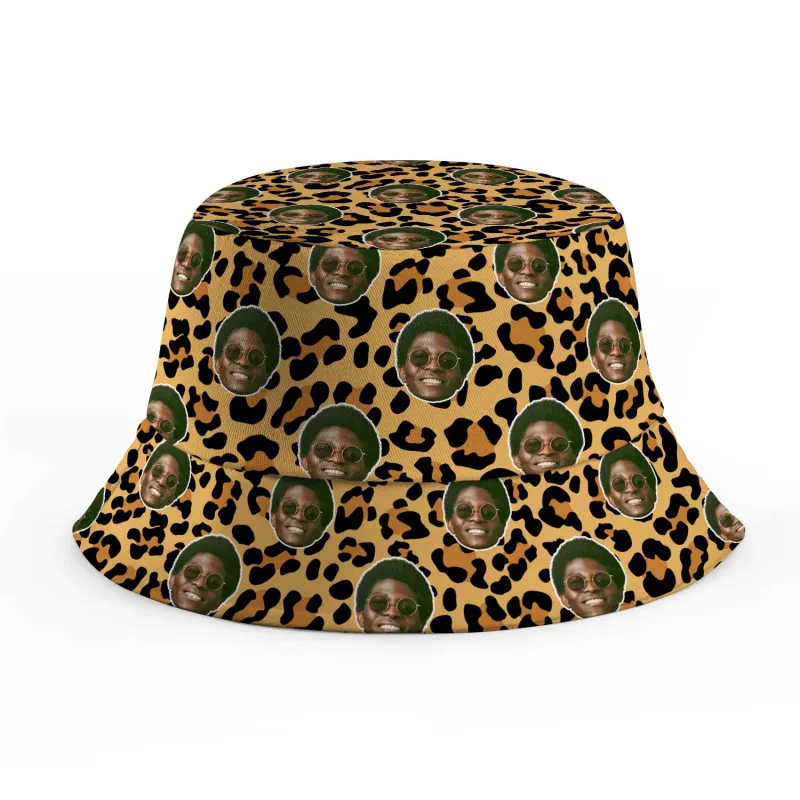 Leopard Print Custom Bucket Hat sold by Super Socks