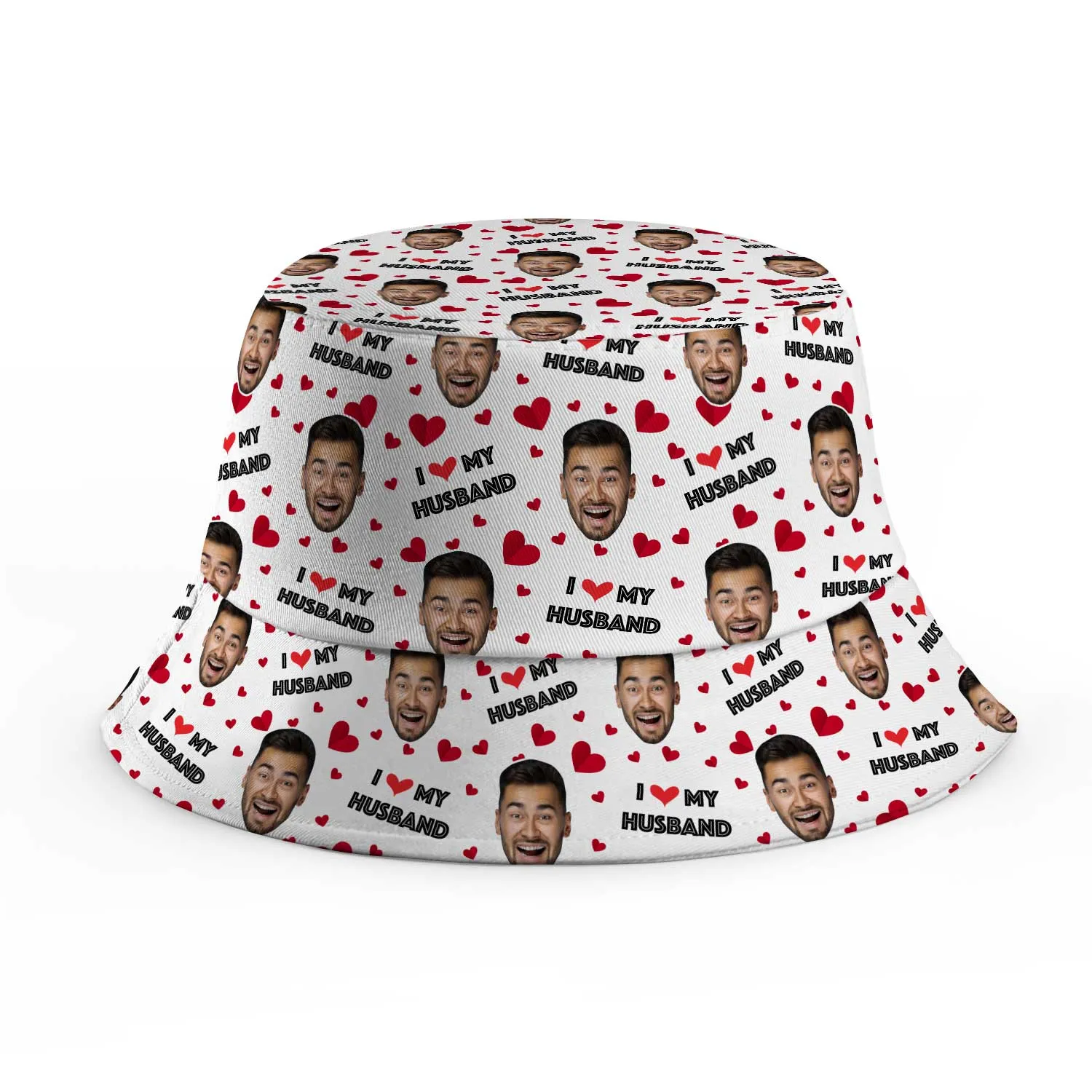 I Love My Husband Custom Bucket Hat sold by Super Socks product image thumbnail 5