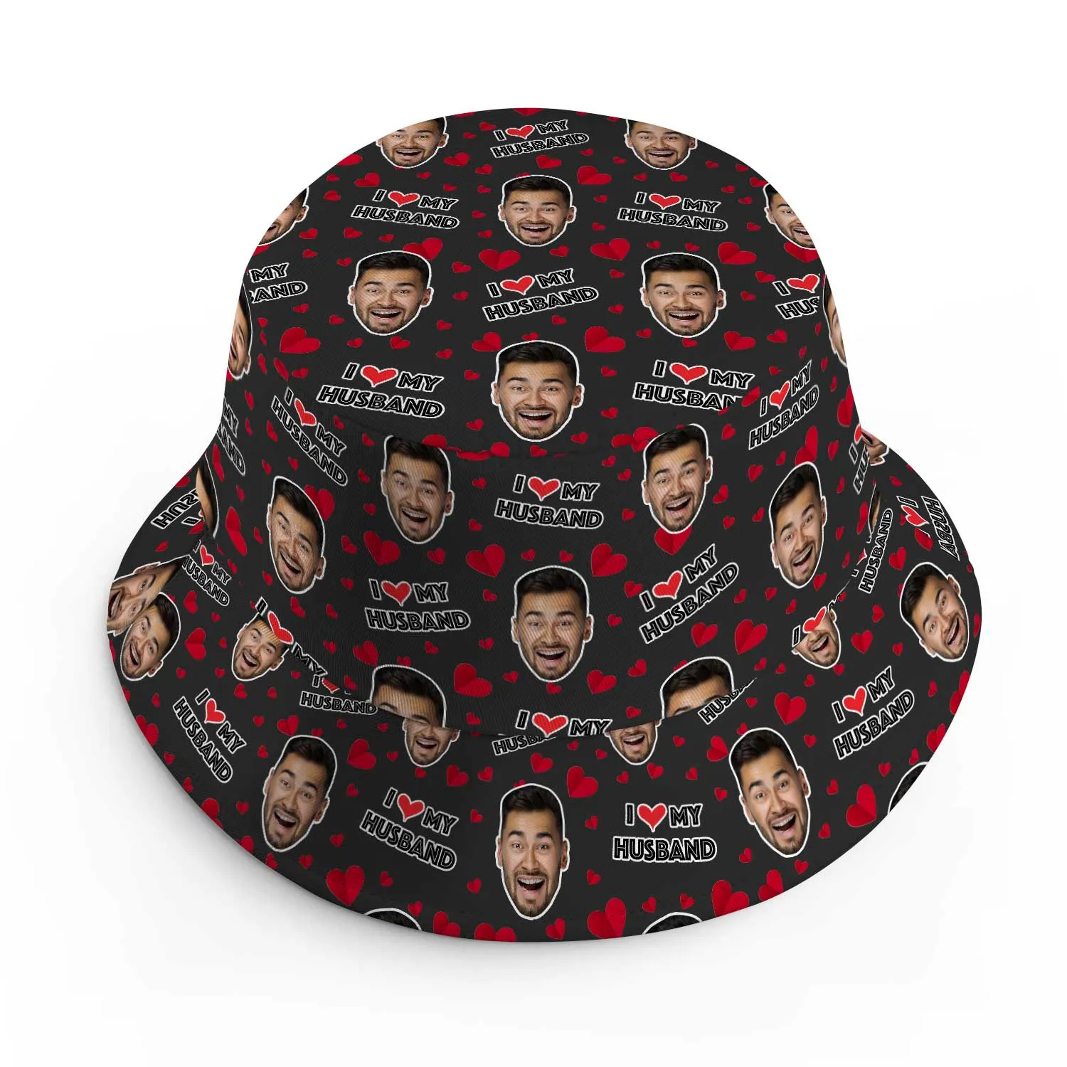 I Love My Husband Custom Bucket Hat sold by Super Socks product image thumbnail 2
