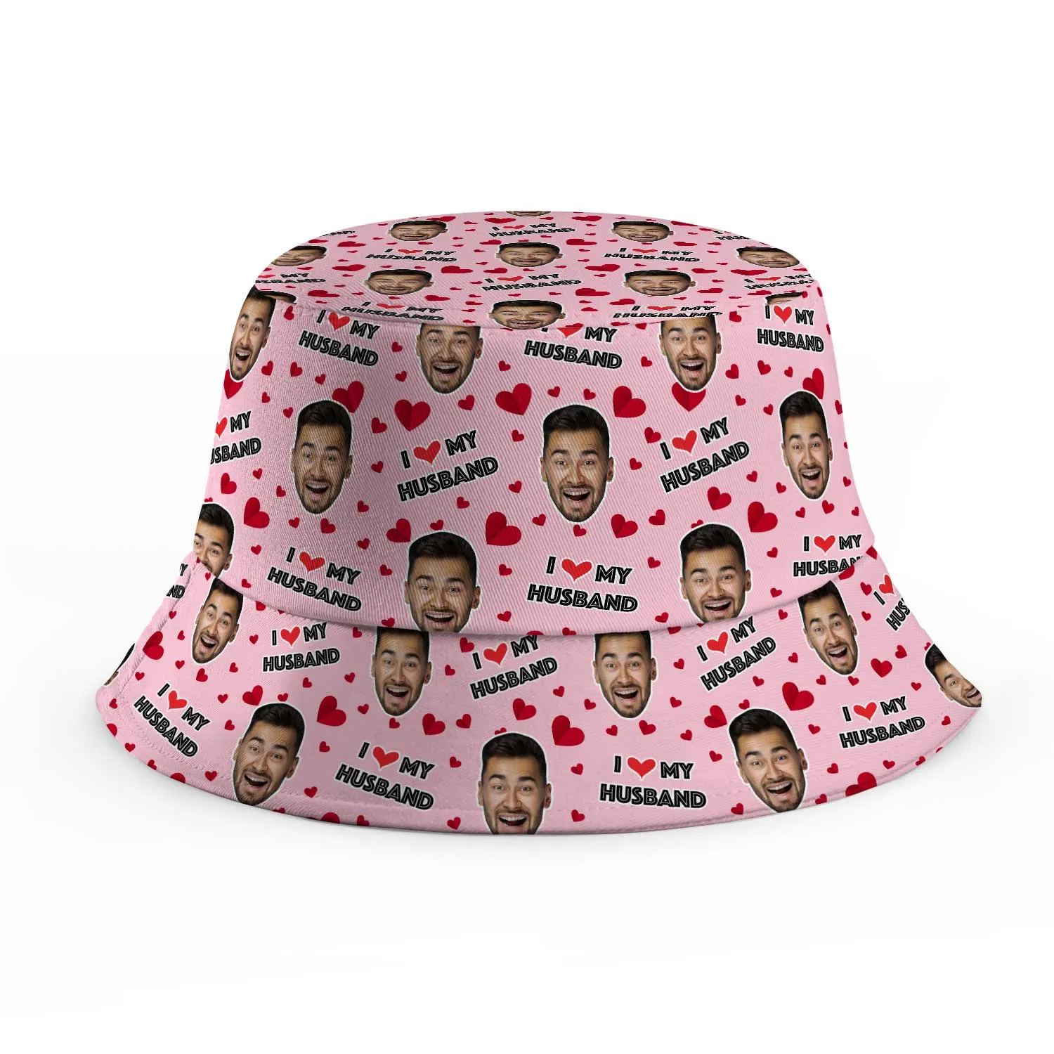 I Love My Husband Custom Bucket Hat sold by Super Socks product image thumbnail 4
