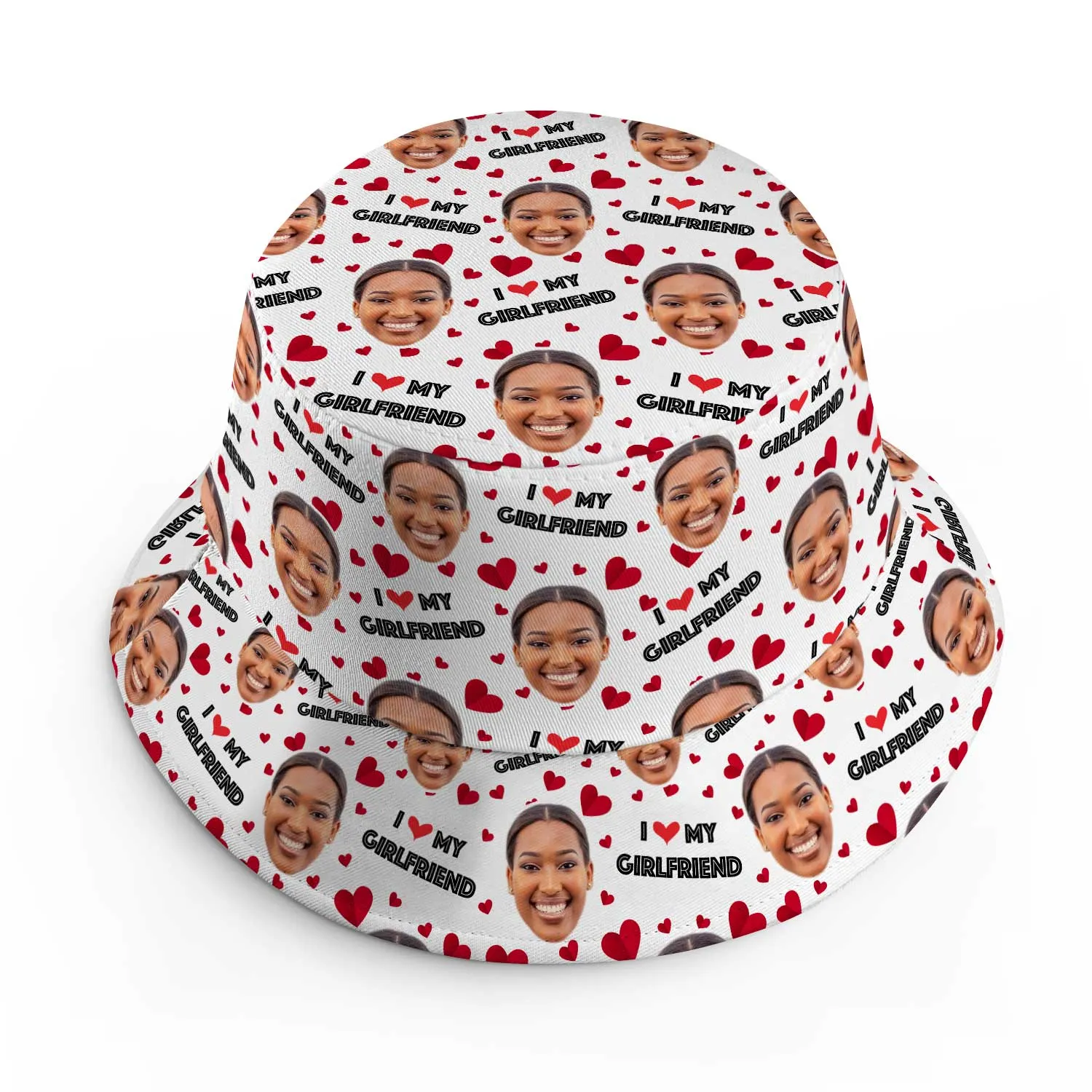 I Love My Girlfriend Custom Bucket Hat sold by Super Socks product image thumbnail 2