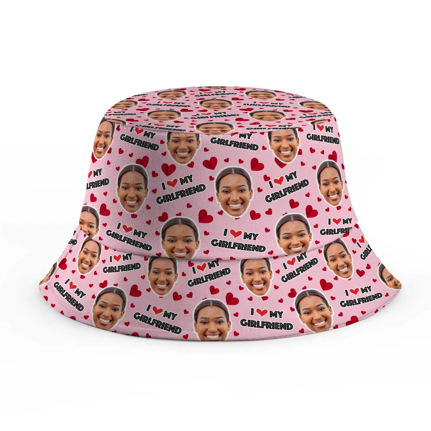 I Love My Girlfriend Custom Bucket Hat sold by Super Socks product image thumbnail 4