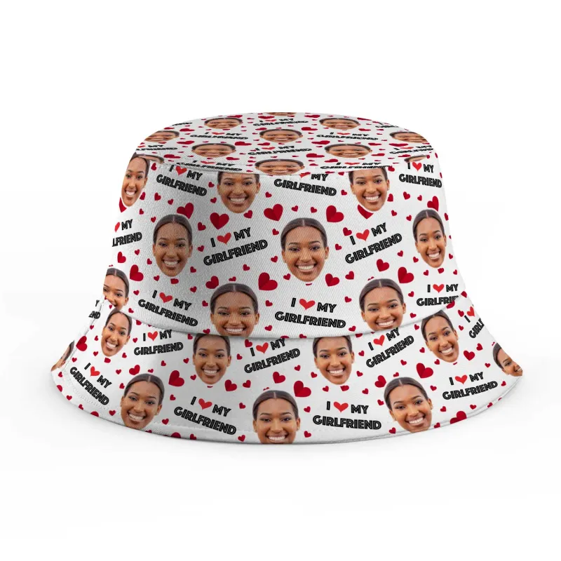 I Love My Girlfriend Custom Bucket Hat sold by Super Socks