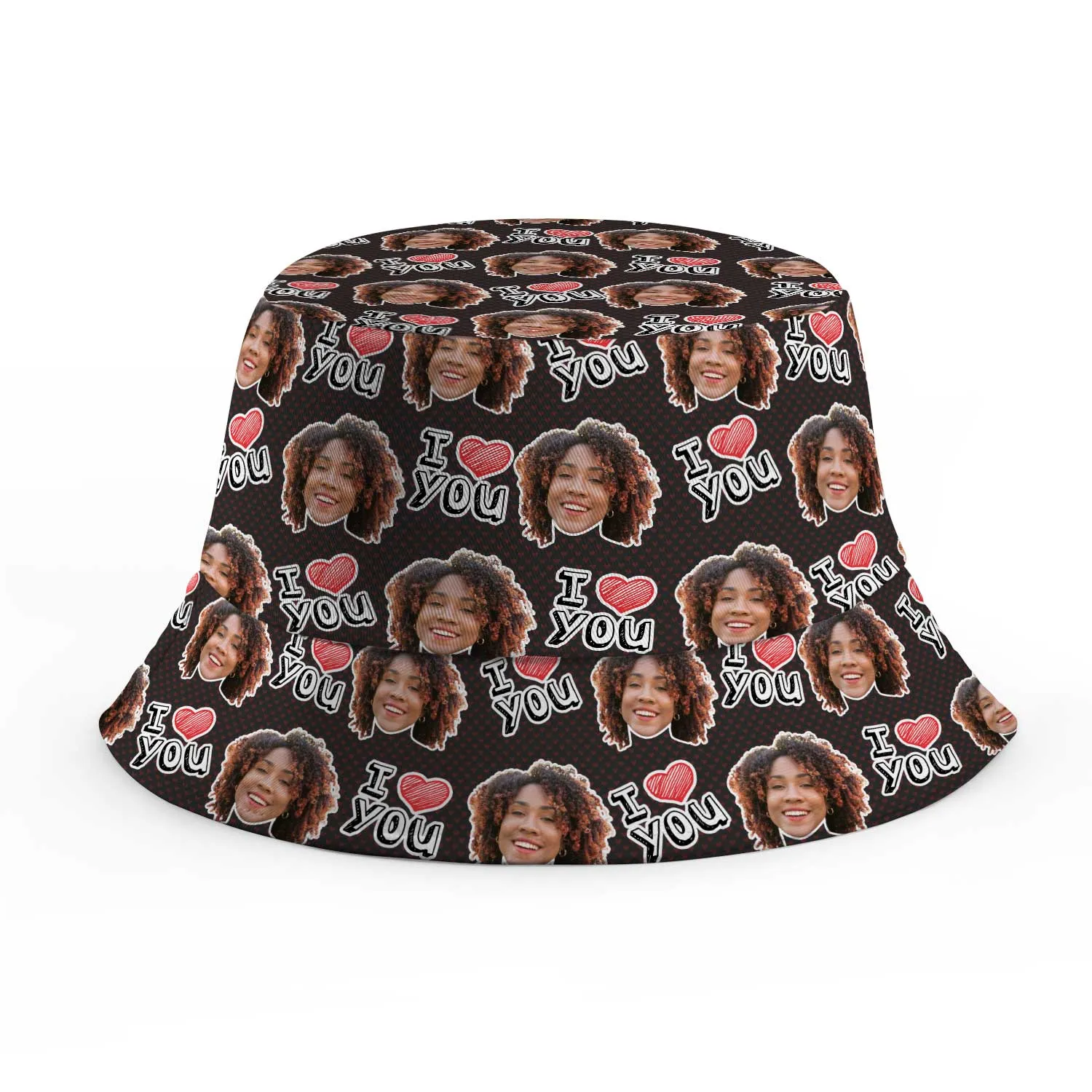 I Heart You Custom Bucket Hat sold by Super Socks product image thumbnail 3