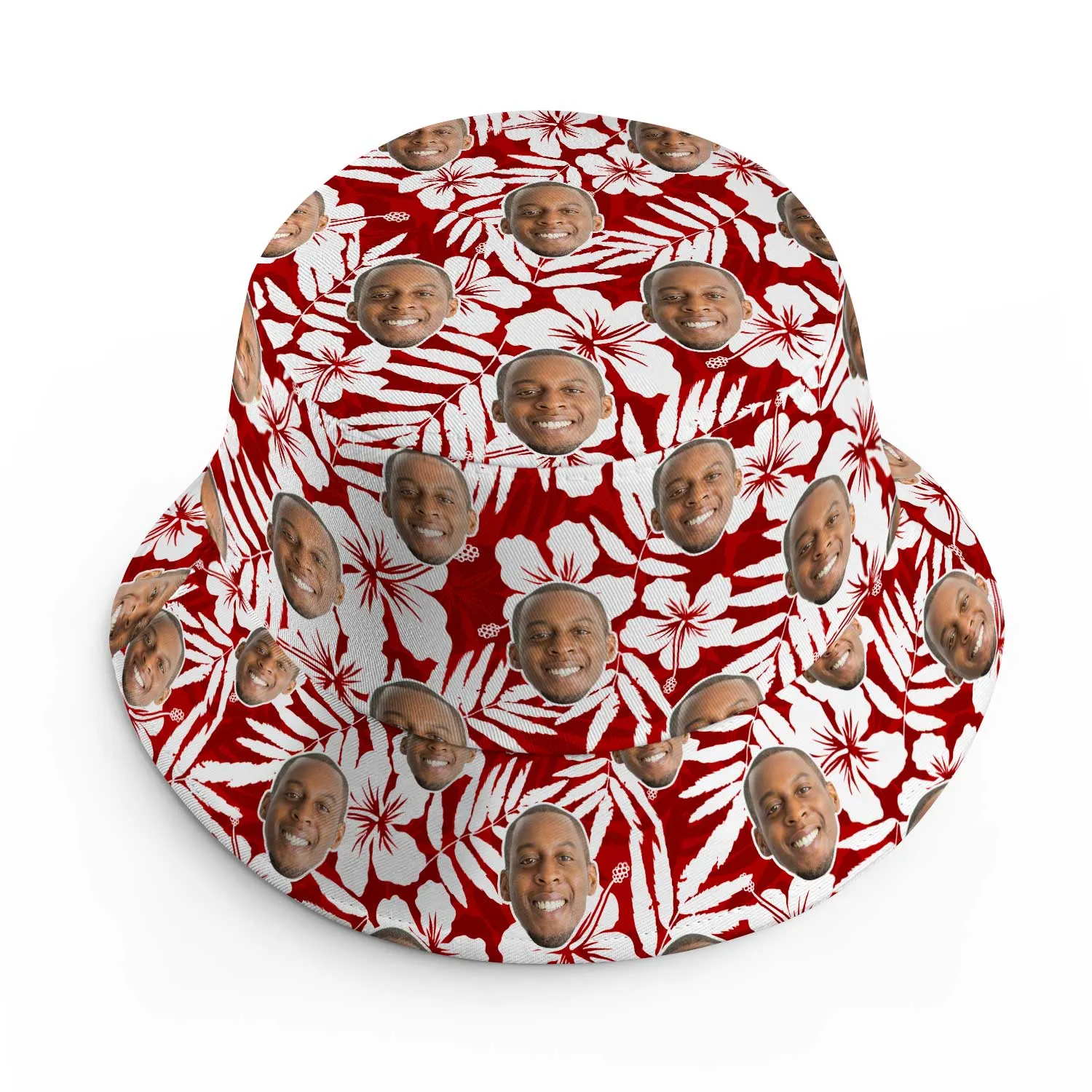 Hawaiian Red Custom Bucket Hat sold by Super Socks product image thumbnail 2
