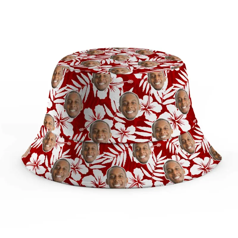 Hawaiian Red Custom Bucket Hat sold by Super Socks