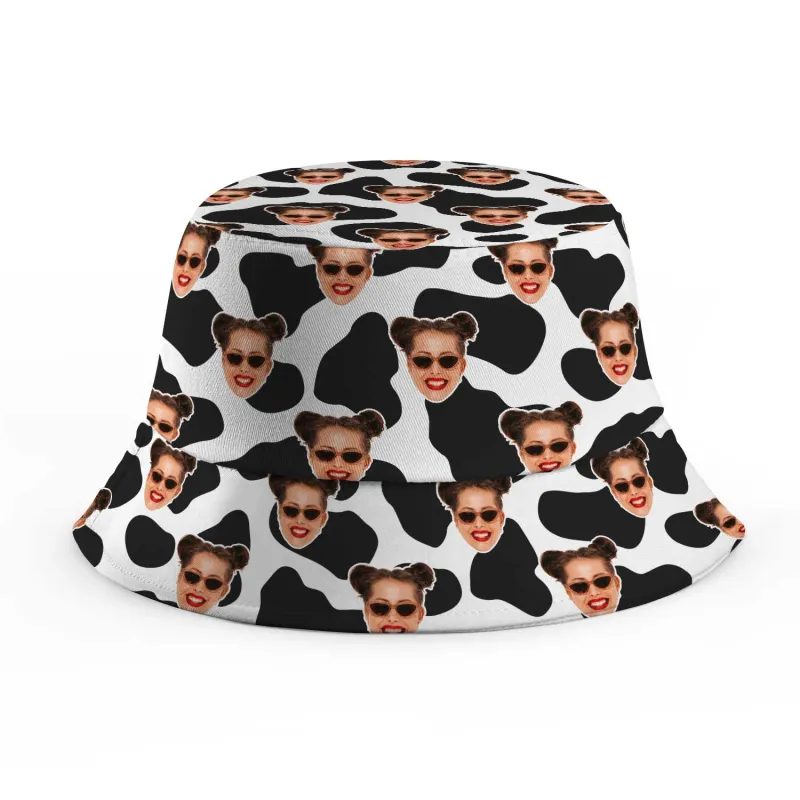 Cow Print Custom Bucket Hat sold by Super Socks
