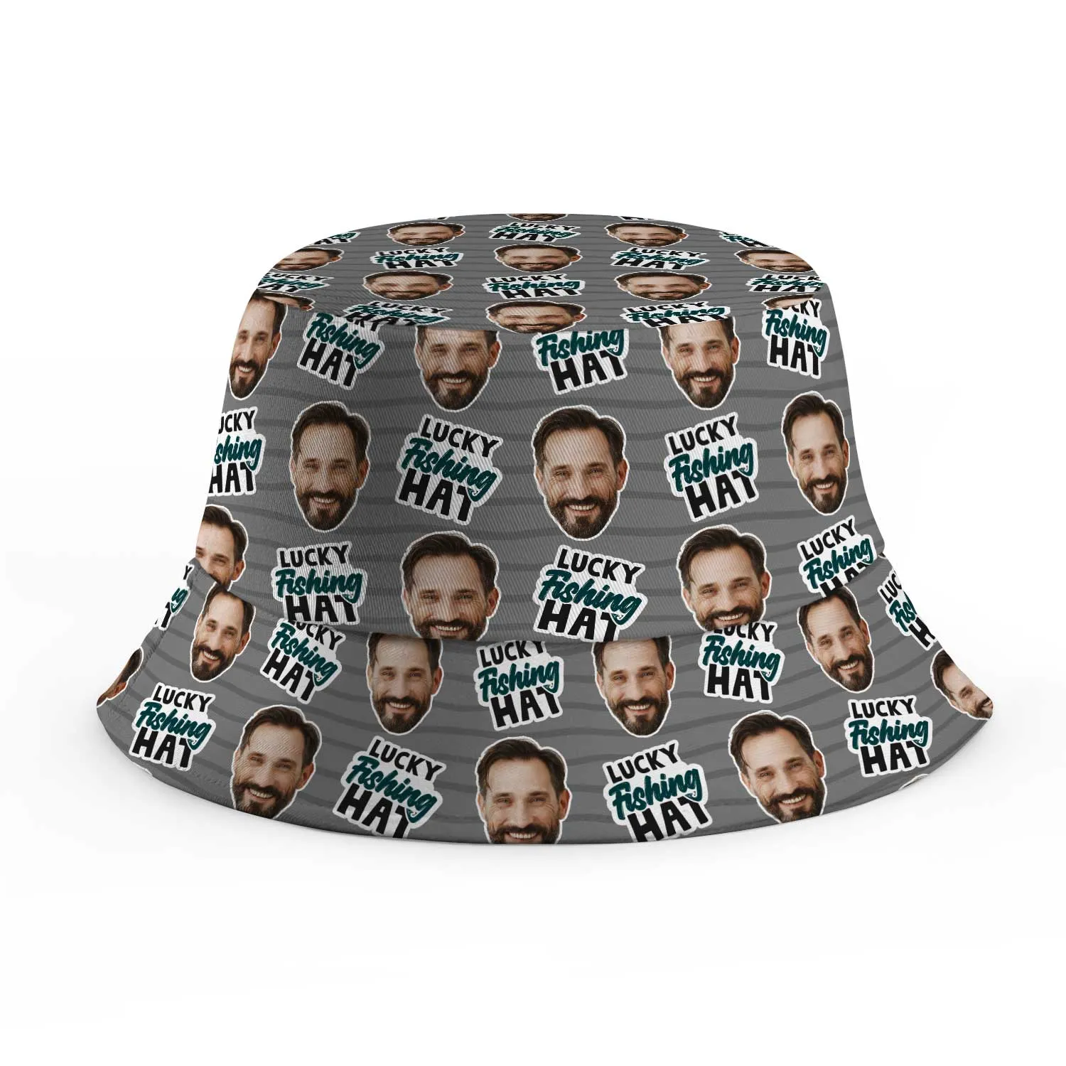 Lucky Fishing Hat Custom Bucket Hat sold by Super Socks product image thumbnail 5