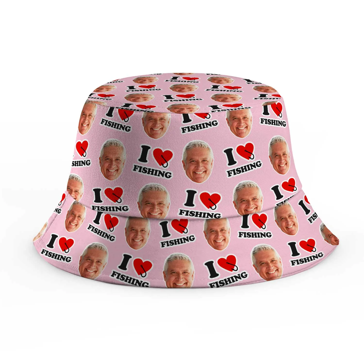 I Love Fishing Custom Bucket Hat sold by Super Socks product image thumbnail 4