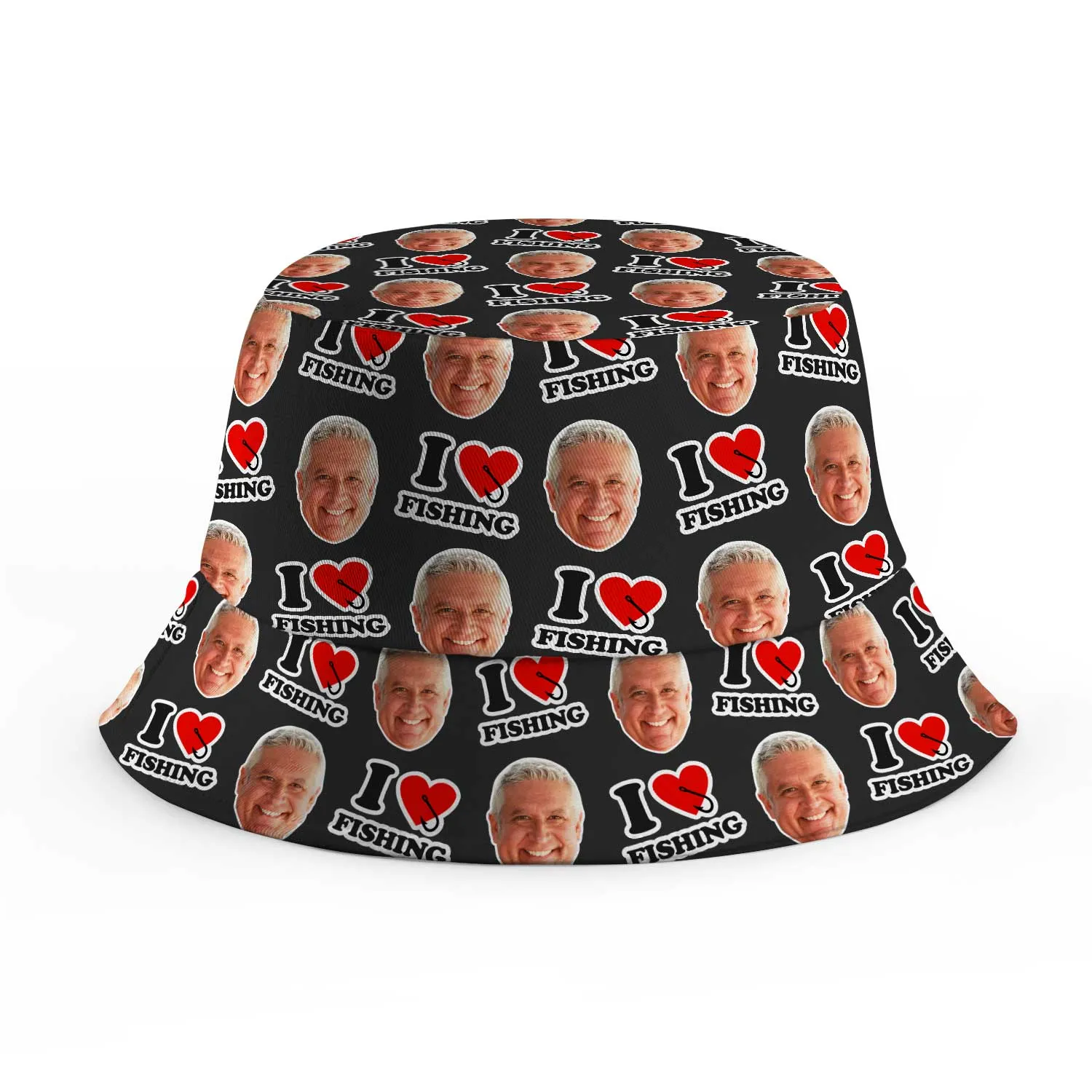 I Love Fishing Custom Bucket Hat sold by Super Socks product image thumbnail 5