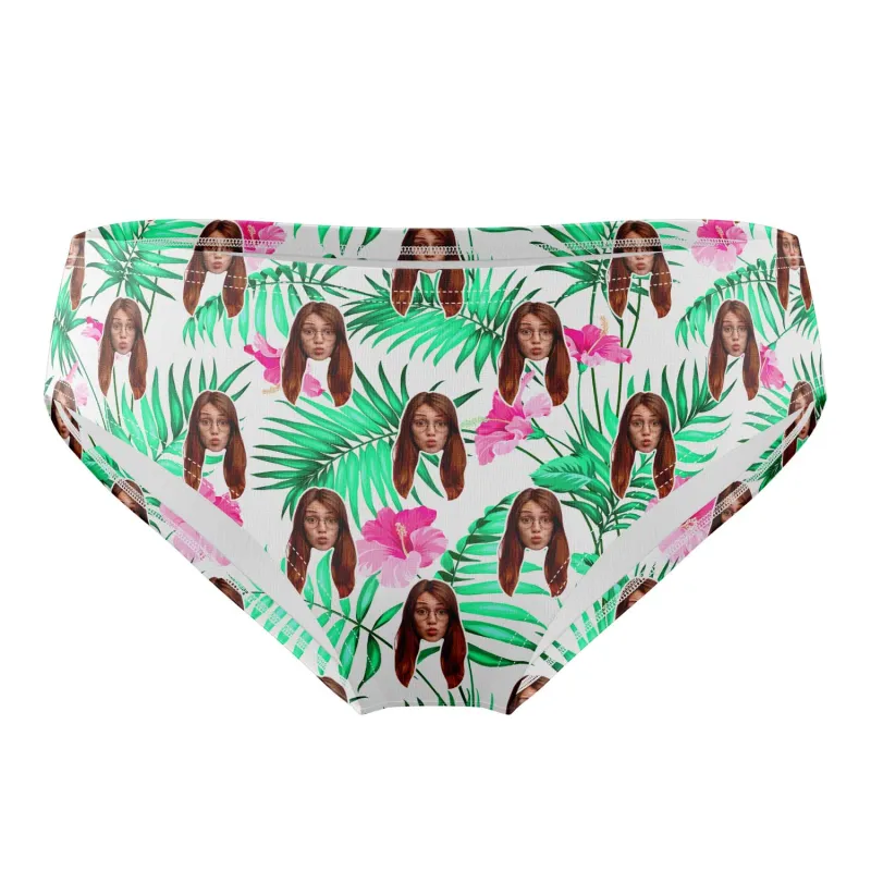 Tropical Floral Custom Swimming Trunks sold by Super Socks