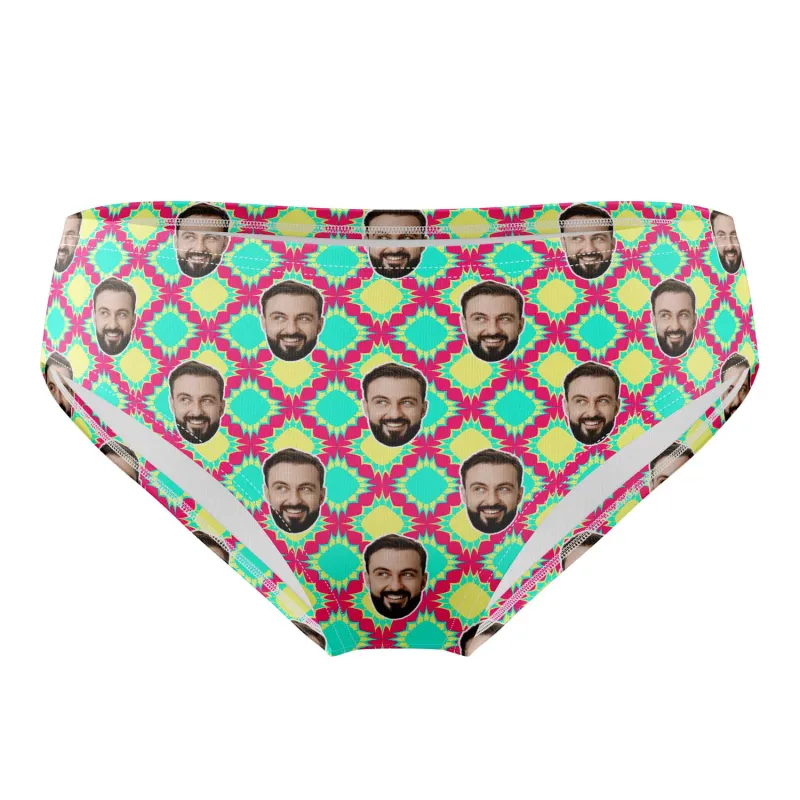 Tropical Abstract Custom Swim Trunks sold by Super Socks