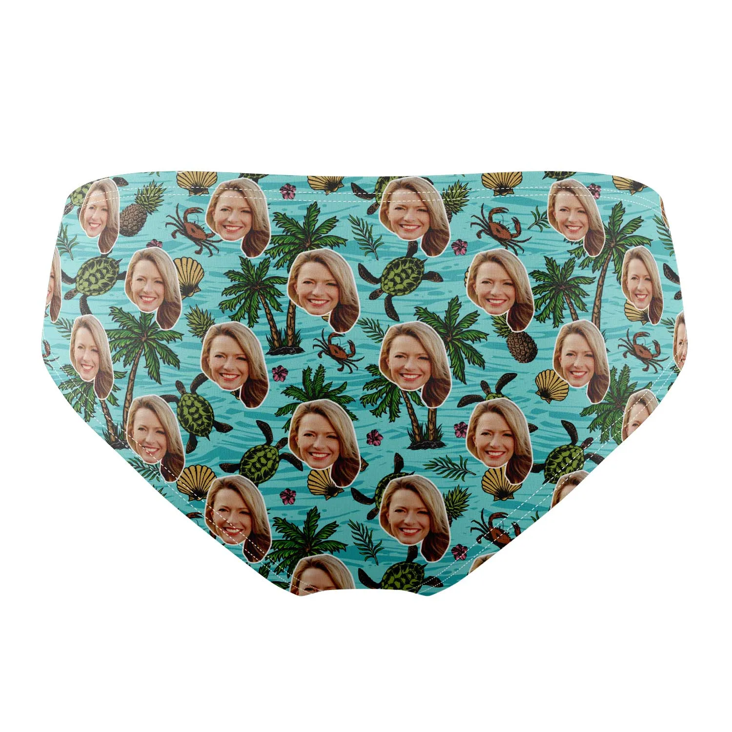 Tropical Turtle Pattern Personalised Swim Trunks sold by Super Socks product image thumbnail 2
