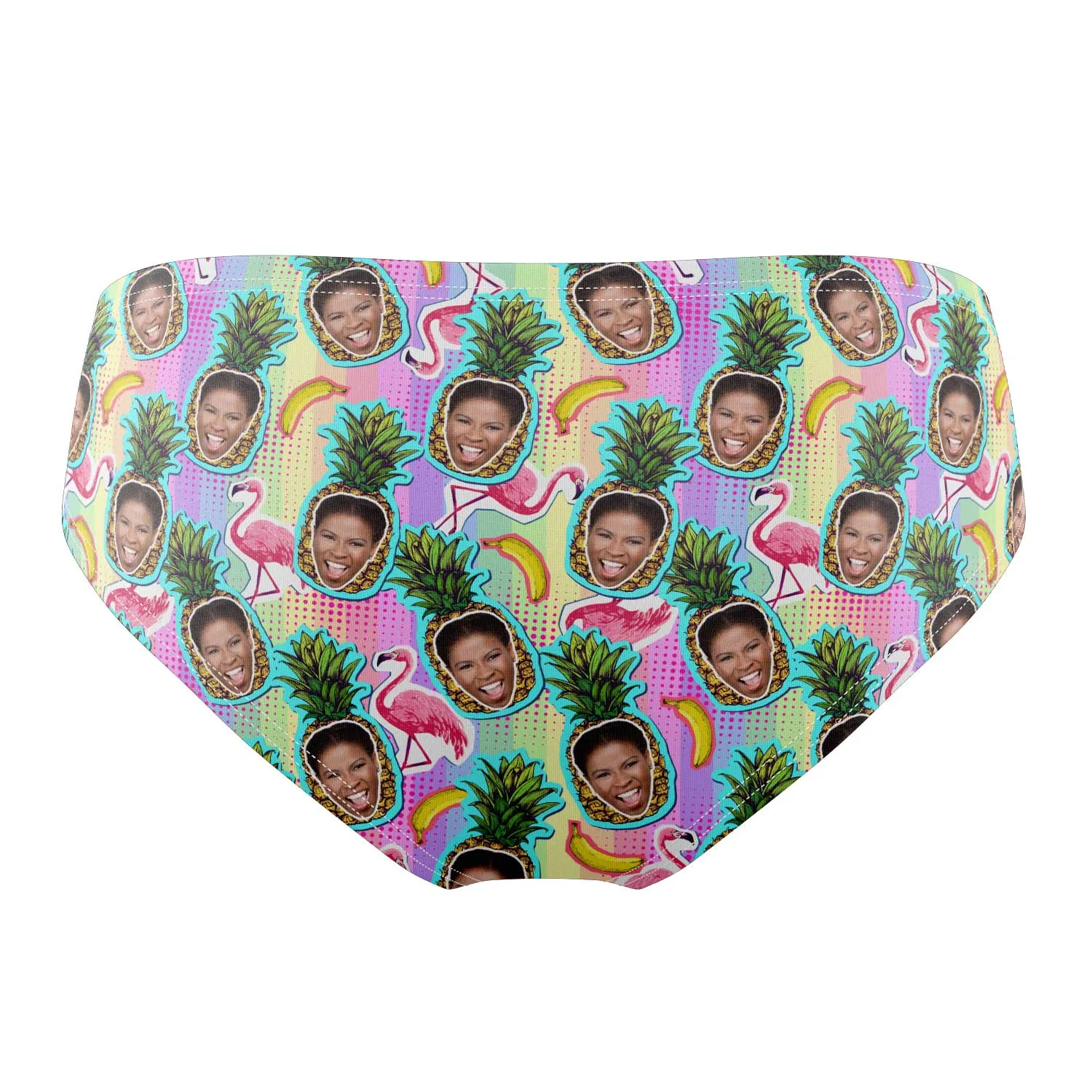 Multicoloured Pineapple Face Pattern Swim Trunks sold by Super Socks product image thumbnail 2