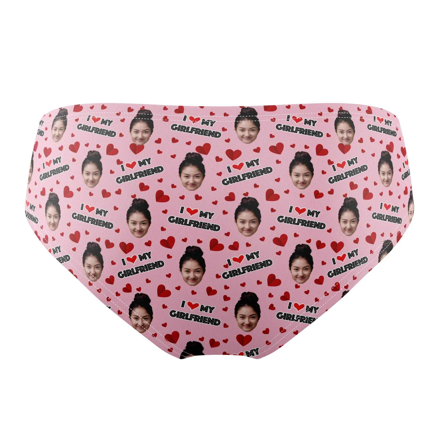 I Love My Girlfriend Personalised Face Swim Trunks sold by Super Socks product image thumbnail 2