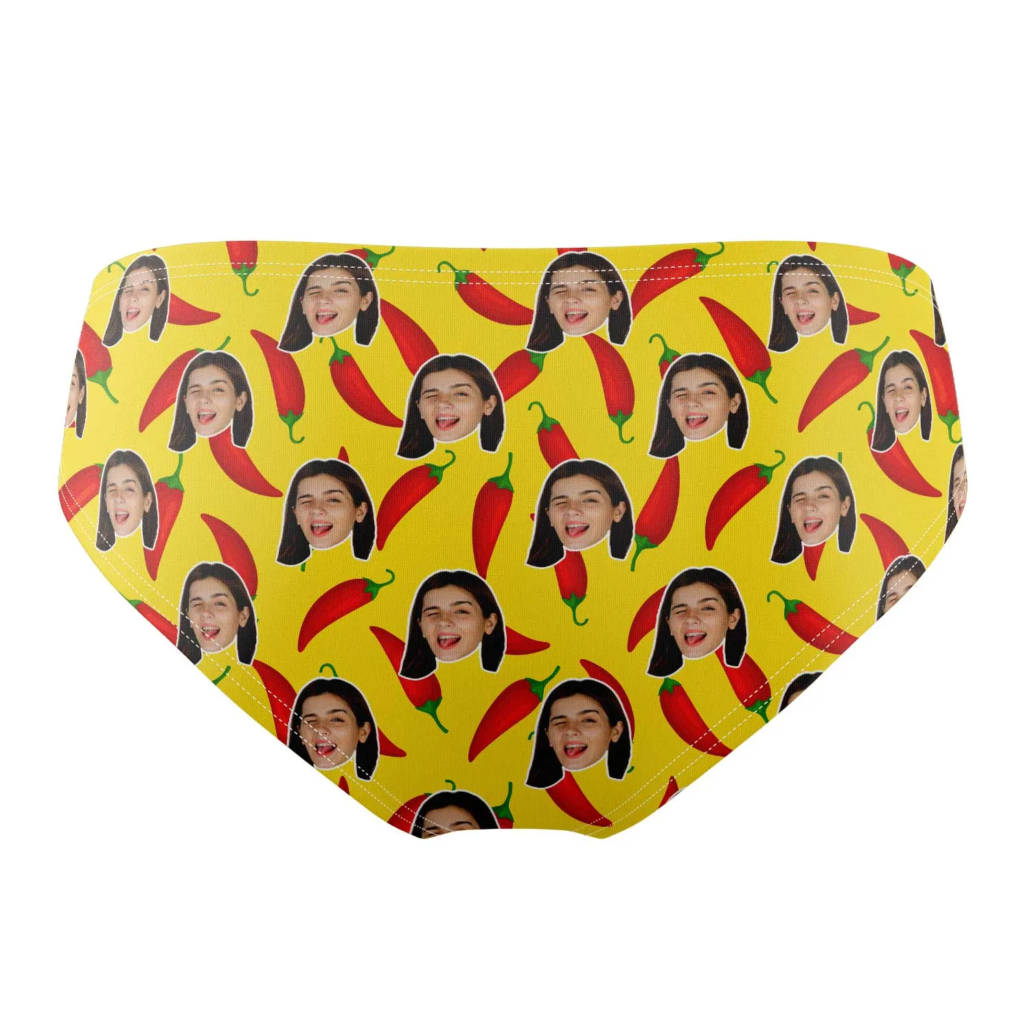 Chillies Pattern Personalised Face Swim Trunks sold by Super Socks product image thumbnail 2