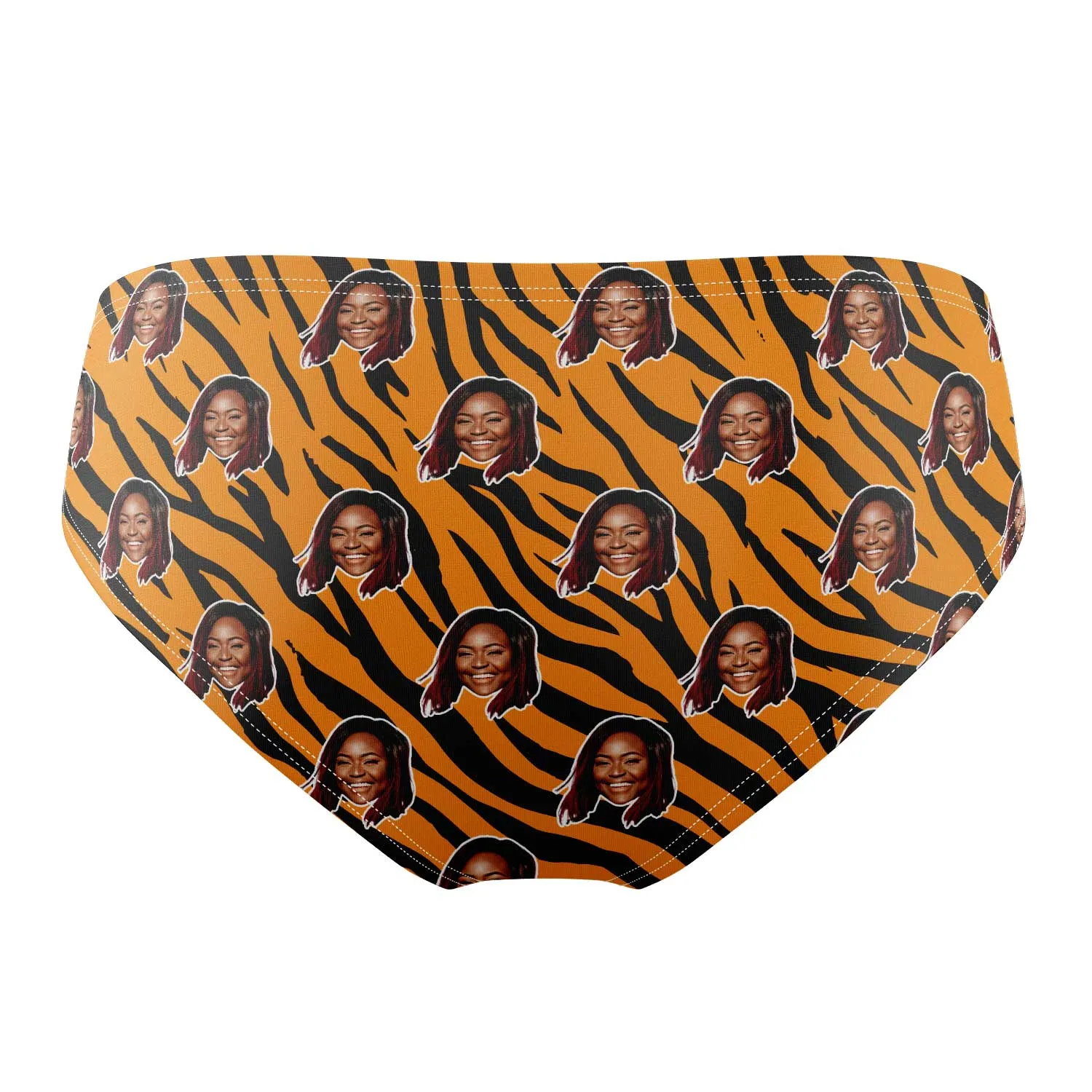 Tiger Print Personalised Face Swim Trunks sold by Super Socks product image thumbnail 2