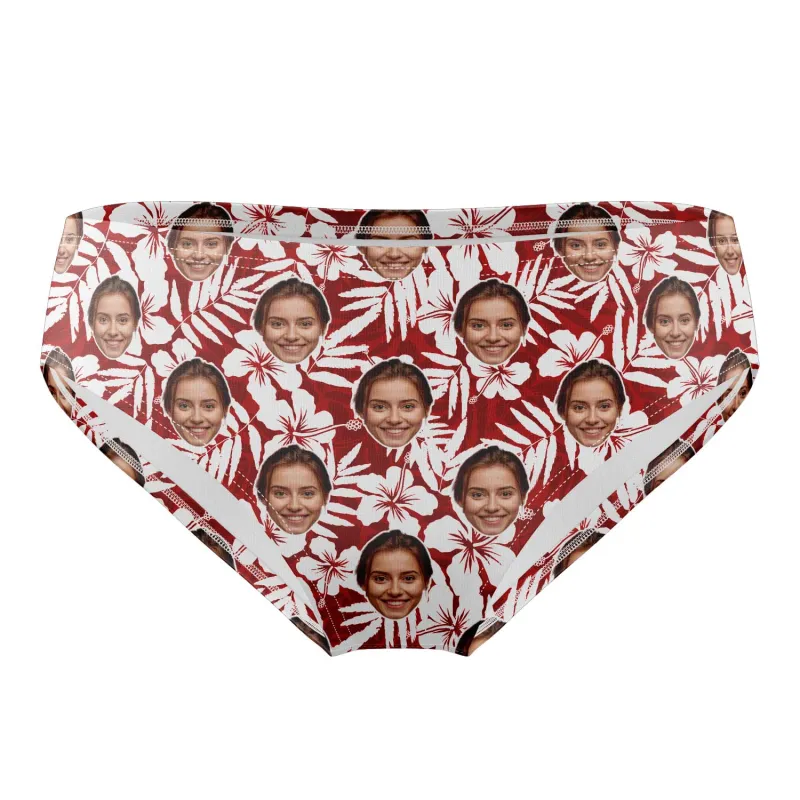 Hawaiian Red Personalised Swim Trunks sold by Super Socks