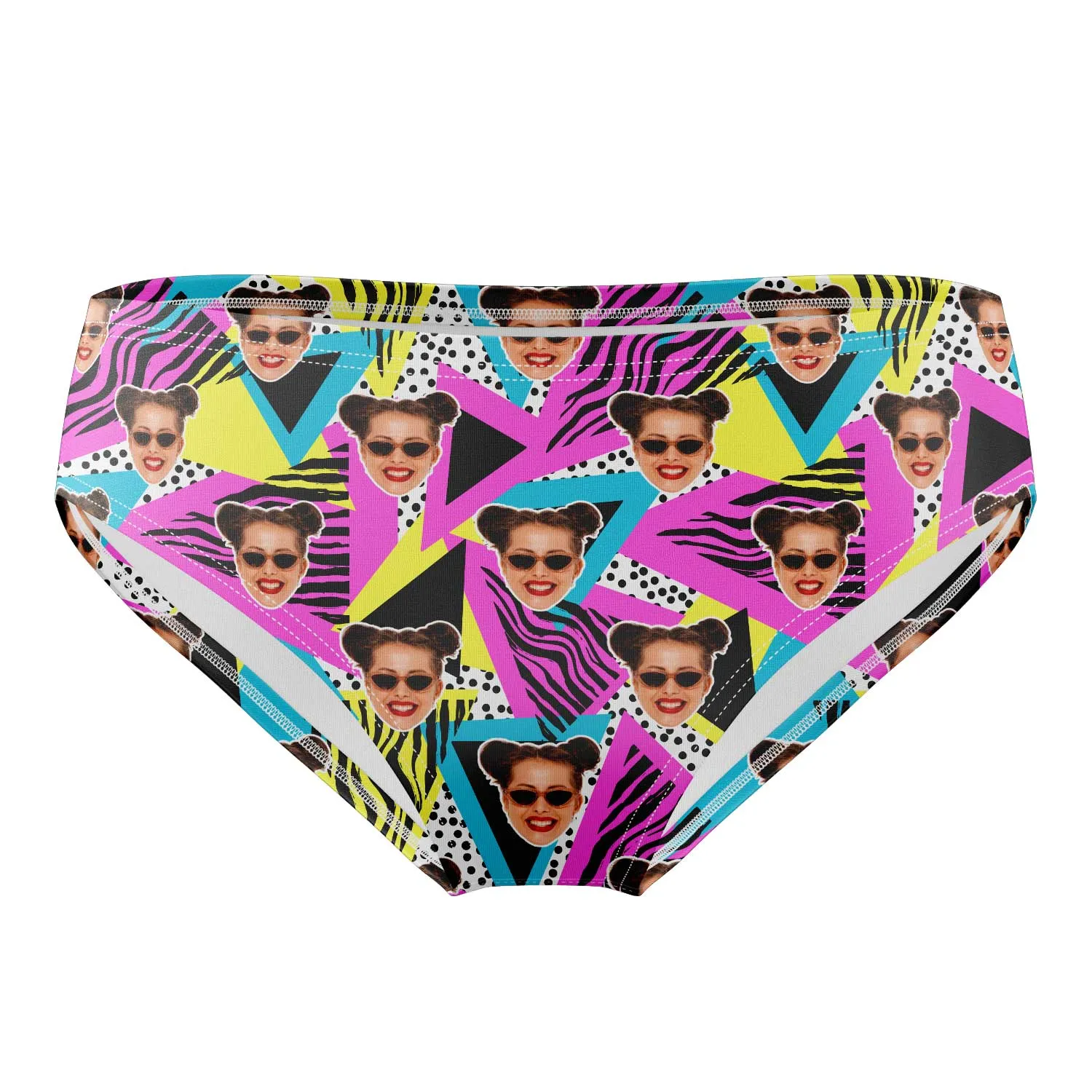 Retro Pink Print Personalised Swim Trunks sold by Super Socks