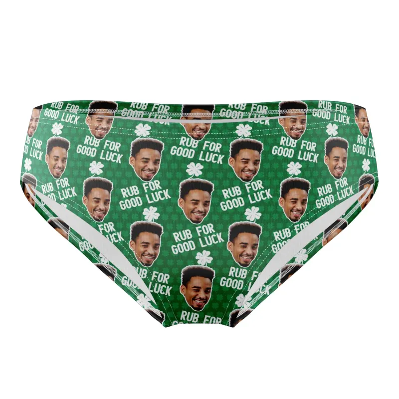 Rub For Good Luck Personalised Swim Trunks sold by Super Socks