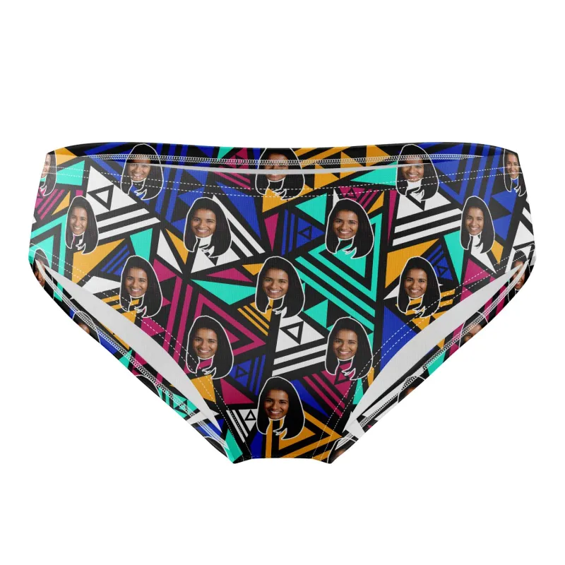 Abstract Aztec Personalised Swim Trunks sold by Super Socks