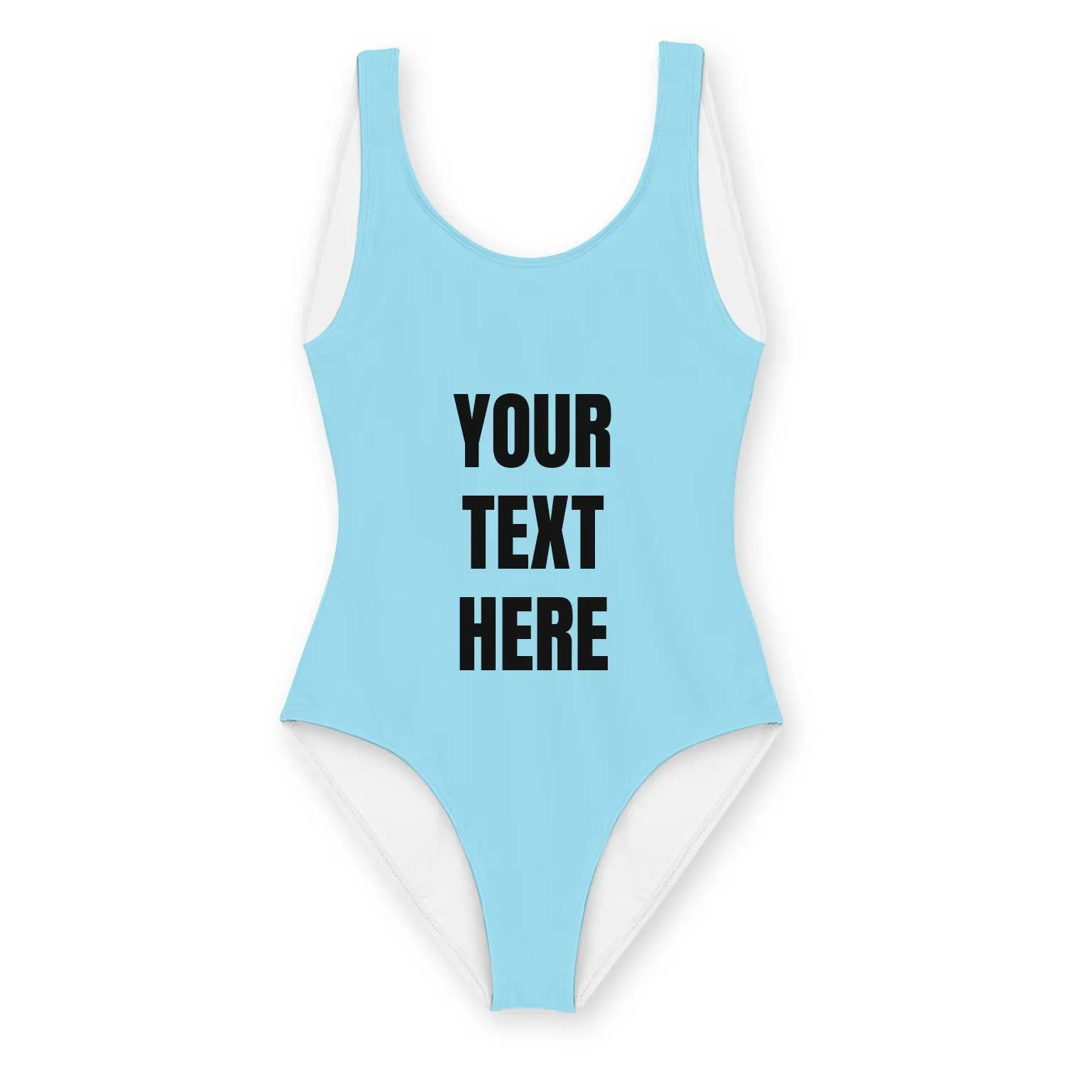 Personalised Swimsuit With *Your Text* sold by Super Socks product image thumbnail 3