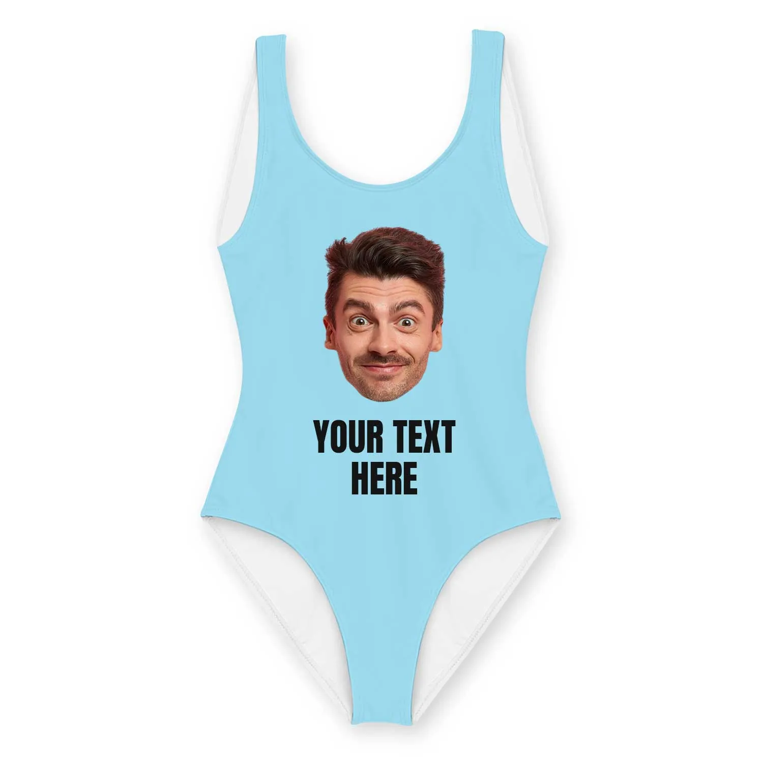 Personalised Swimsuit With *Face & Text* sold by Super Socks product image thumbnail 3