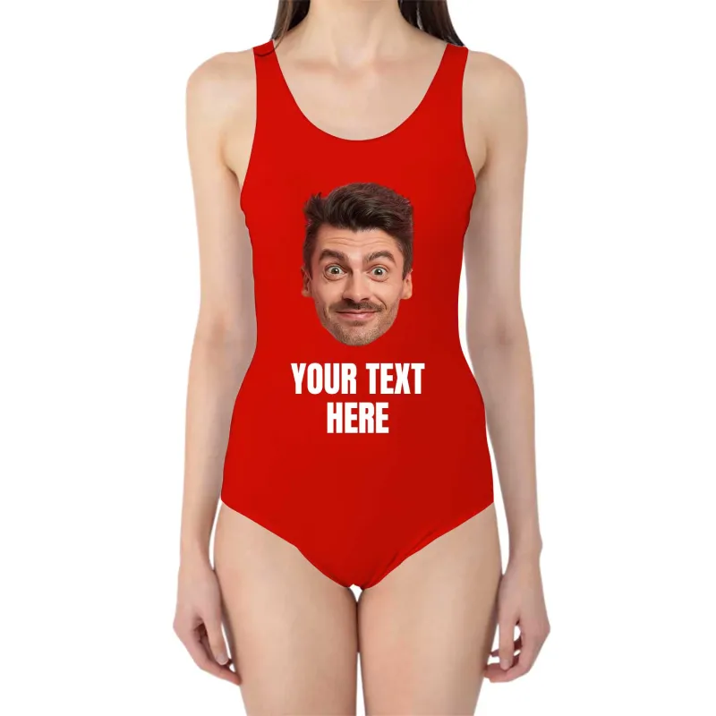 Personalised Swimsuit With *Face & Text* sold by Super Socks