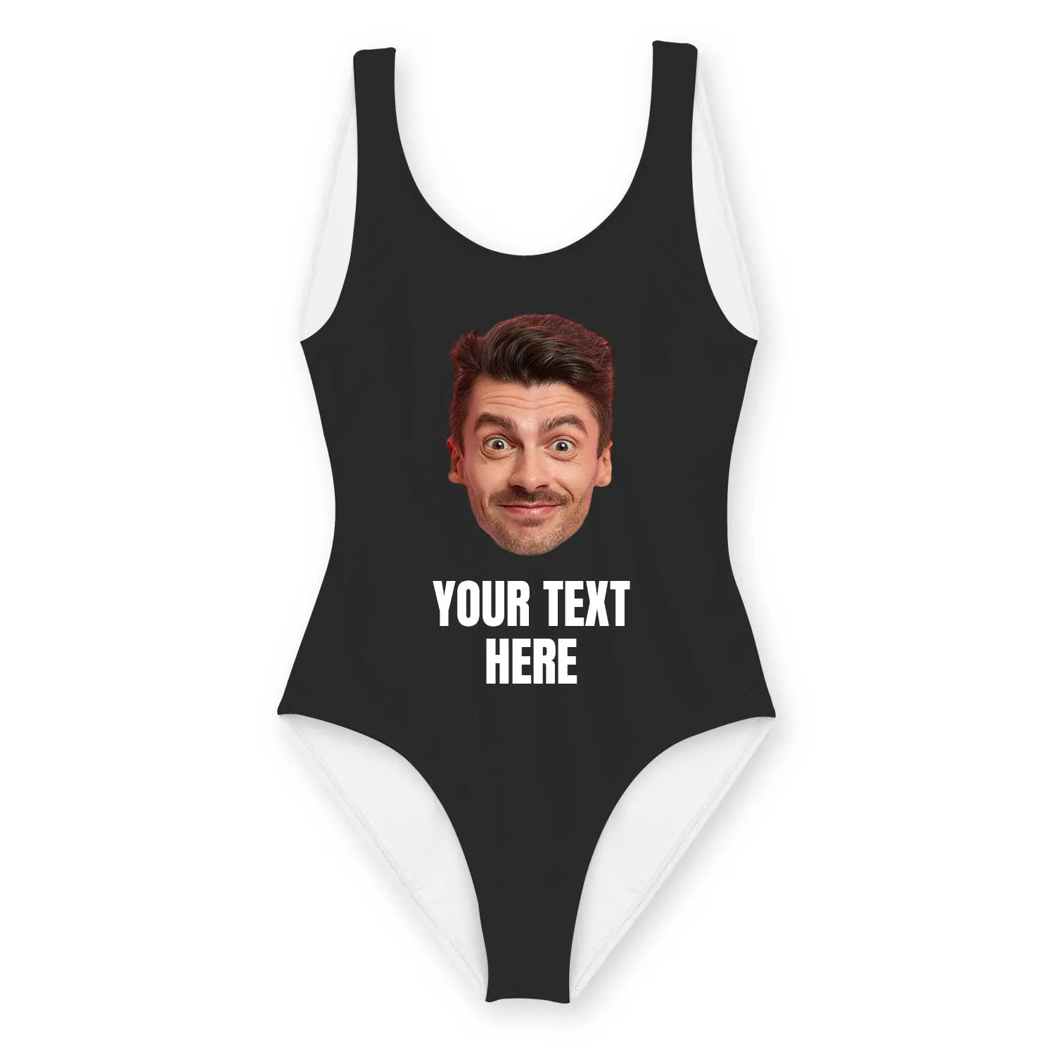 Personalised Swimsuit With *Face & Text* sold by Super Socks product image thumbnail 5