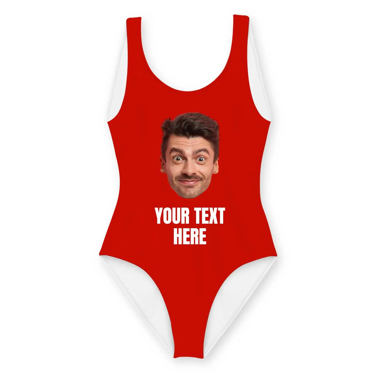 Personalised Swimsuit With *Face & Text* sold by Super Socks product image thumbnail 2