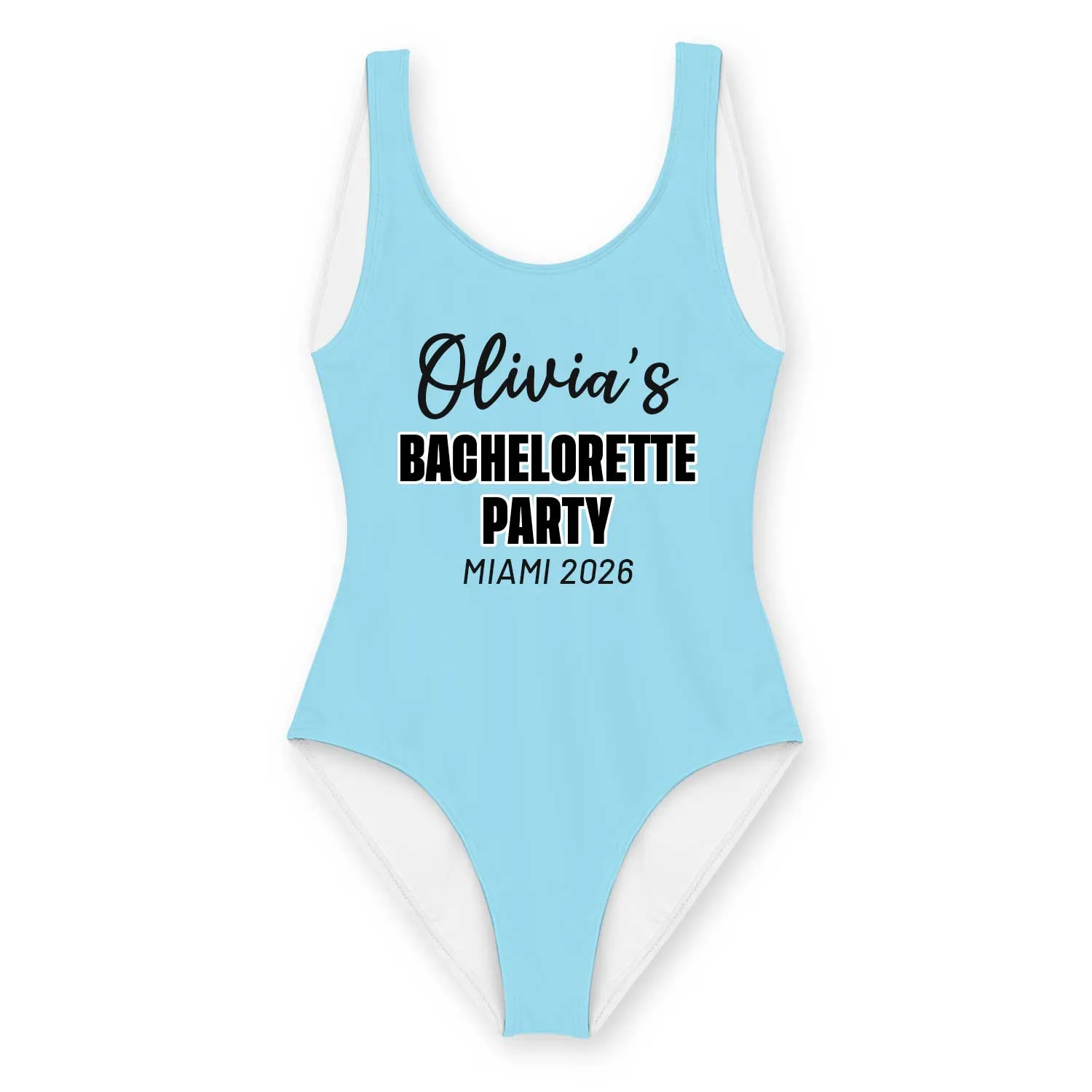 *Name & Place* Bachelorette Party Personalised Swimsuit sold by Super Socks product image thumbnail 3
